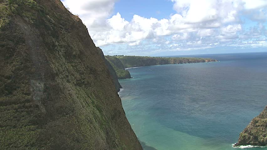 Aerial Over Hawaii Oahu North Shore Beach With Pretty