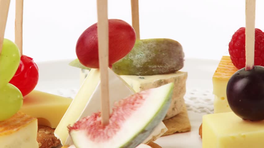 cheese and fruit sticks