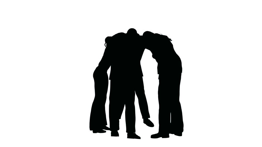People Circle Silhouette Stock Footage Video 344581 - Shutterstock