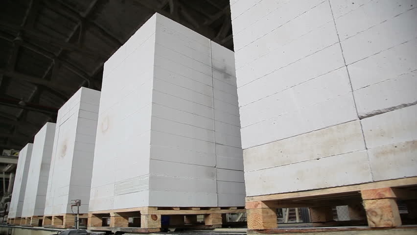 Transportation Of Cement Blocks At The Factory For The Production Of