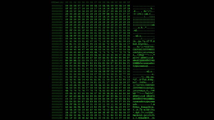 green-hexadecimal-code-running-up-a-computer-screen-green-digits