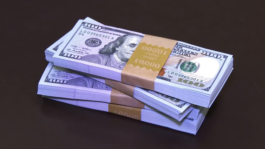 A Pile Of 40 000 In New 100 Bills Gets Stacked Up On A Desk In 4K 