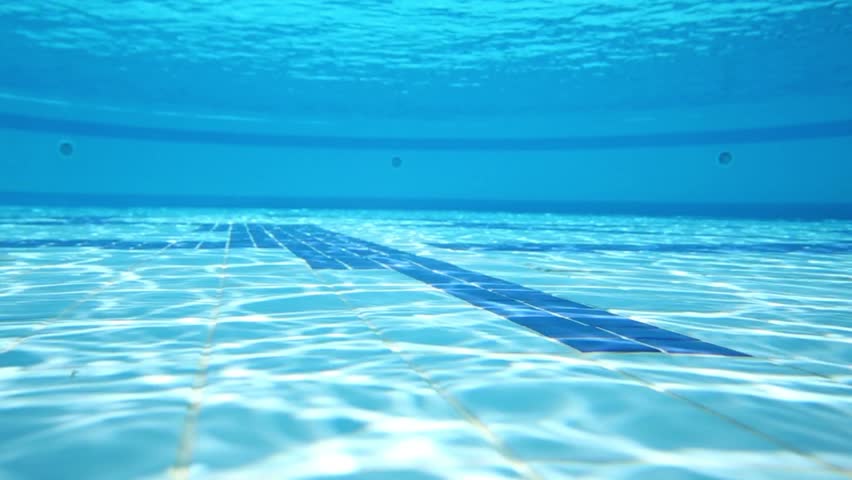 bottom of a swimming pool