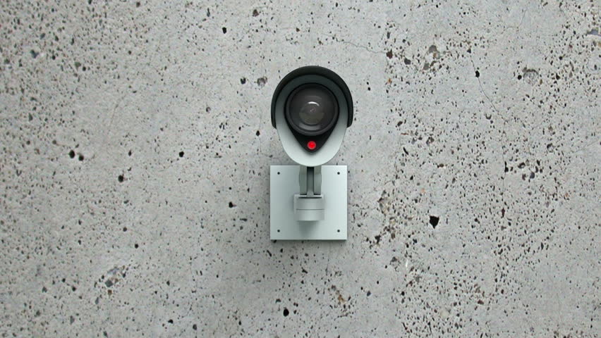 Animation Of Security Camera Watching. Loop Ready File. Stock Footage