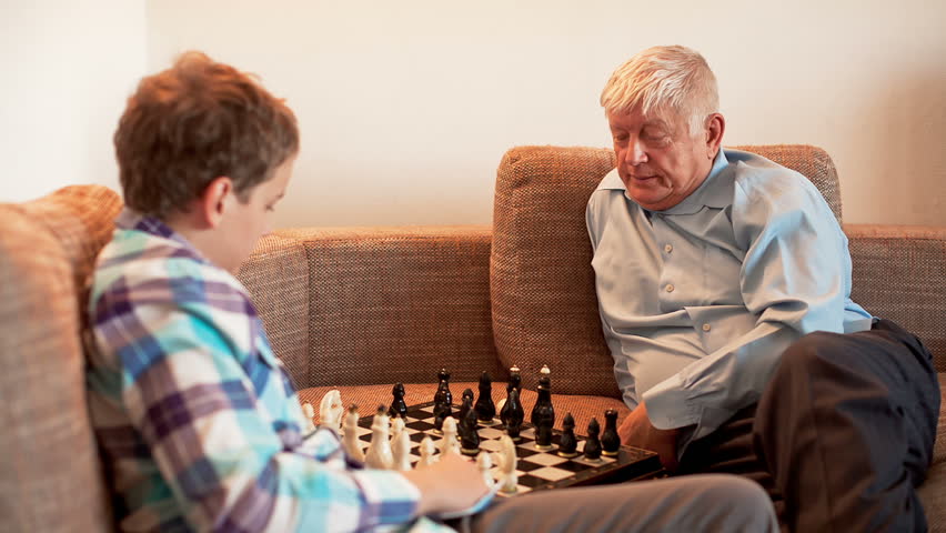 Grandpa plays chess and fucks a young girl 5