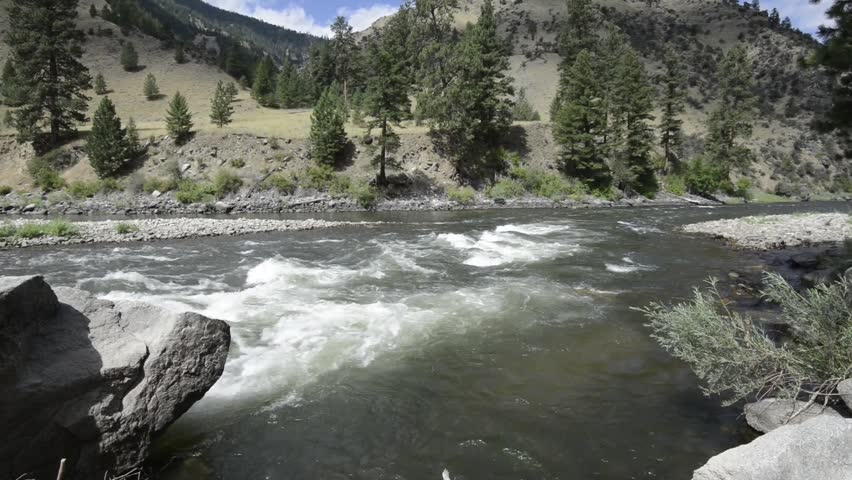 Usa Idaho North Fork Salmon River Rapids Summer Stock Footage Video 7252504 Shutterstock 7264