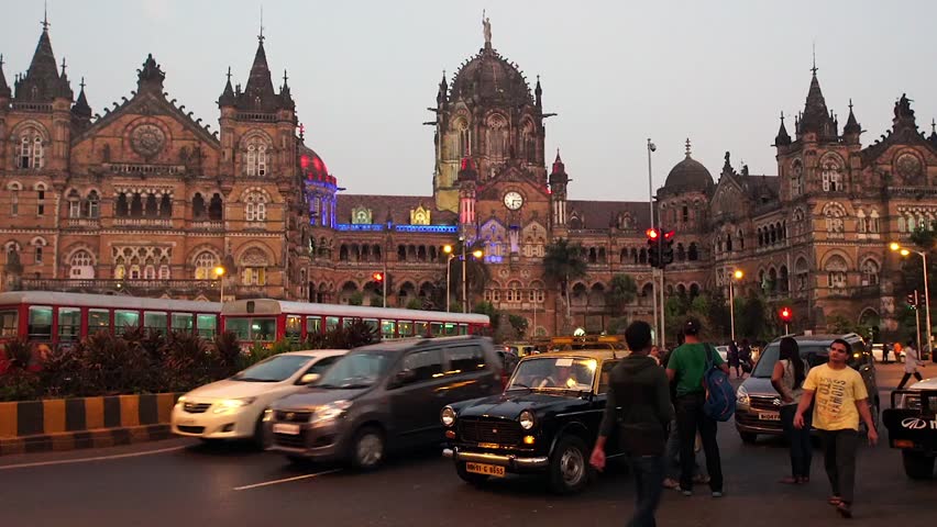 Mumbai November 09, 2014: (v.t.) Cst Station Building At Evening 