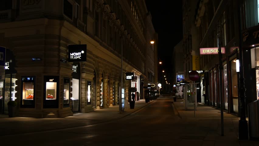 Vienna - Feb 11: (timelapse View) Lobby Atm Stands At Corner Of 