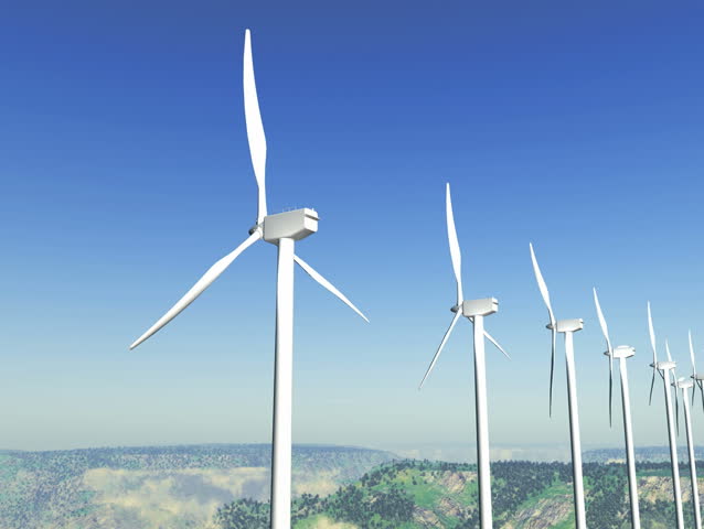 Wind Turbines Animation Loop Stock Footage Video 886090 - Shutterstock
