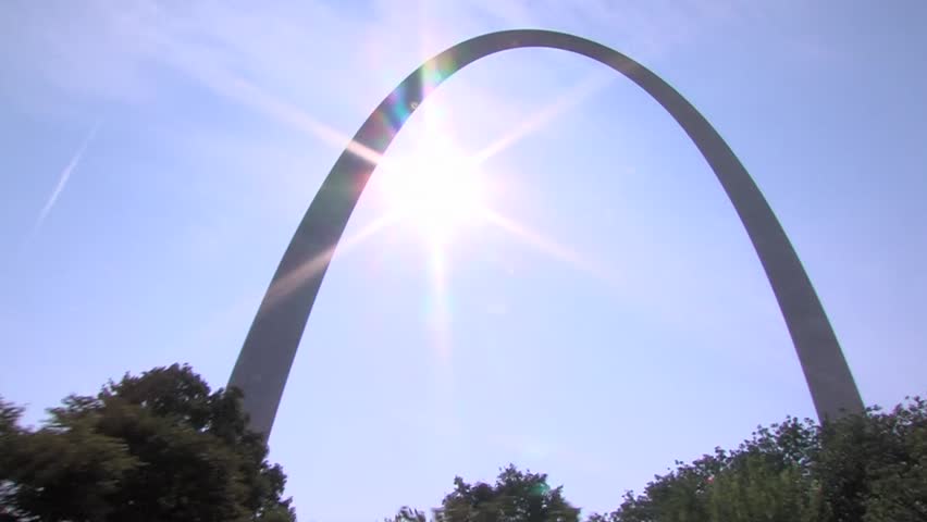 St. Louis Gateway Arch & Sun Stock Footage Video 976480 ...