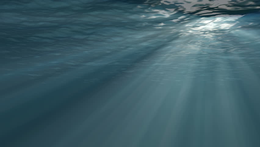 Sun And Sun Rays Shine Through The Oceans Surface Stock Footage Video ...