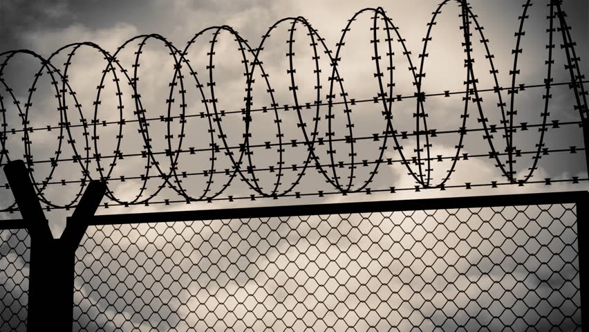 Barbed Wire Fence Loopable Animation. Stock Footage Video 3635585 ...