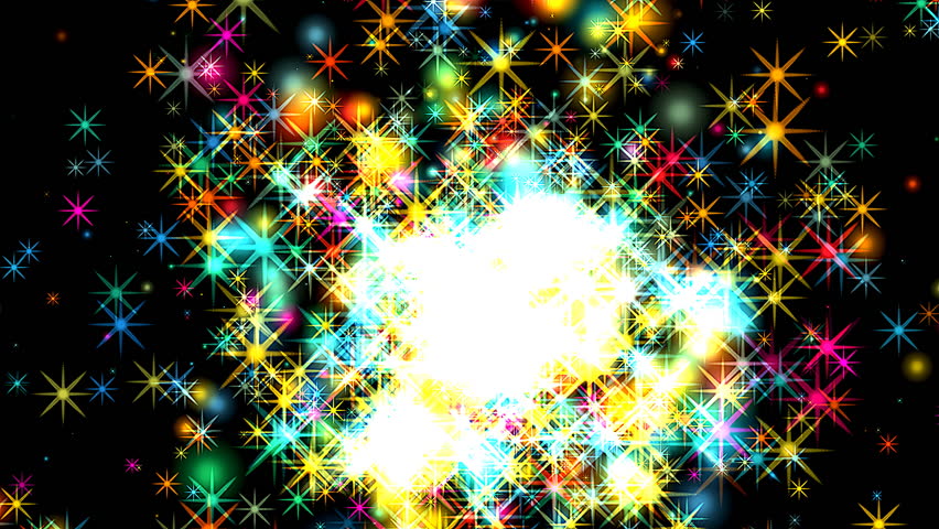Sparkly Coloured Motion Background. A Multi-coloured Animated ...