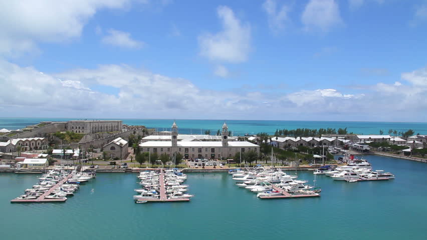 The Port Of King's Wharf On The Island Of Bermuda. Stock Footage Video ...