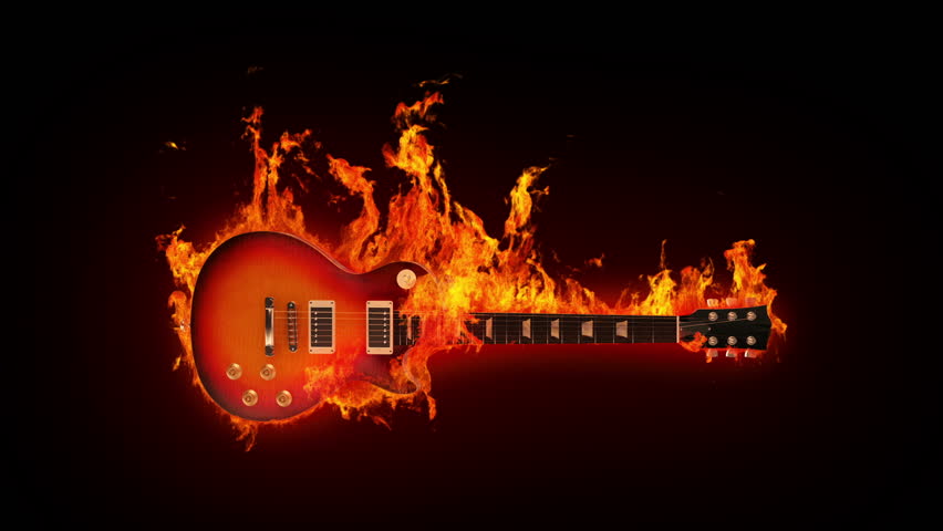 Fire Guitar Stock Footage Video 1275790 - Shutterstock
