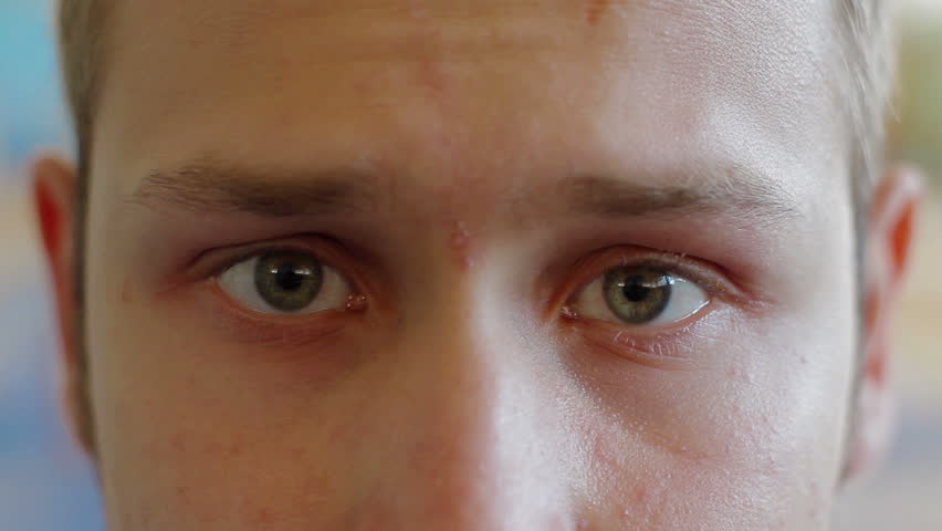 Gymnast Looking Into The Camera. Close Up Of Young Man's Face Stock ...