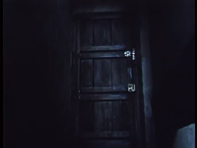 Wide Shot Of Locked Wooden Door Stock Footage Video 1853500 - Shutterstock