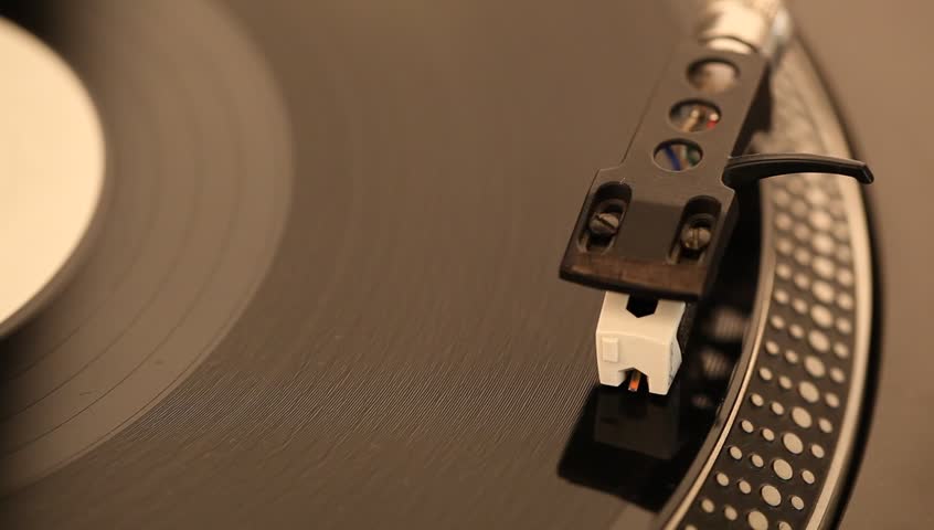 Dj Needle On Spinning Record On Turntable, Footage Stock Footage Video ...