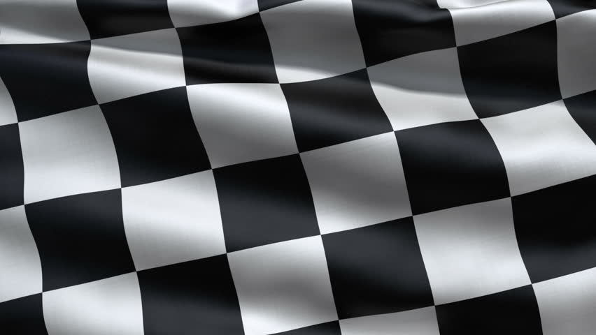 Loopable Waving Checkered Flag Background Animation Stock Footage Video ...