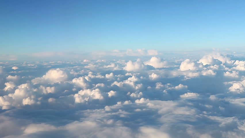 View Of Clouds Through Airplane Window - Full High Definition Video ...