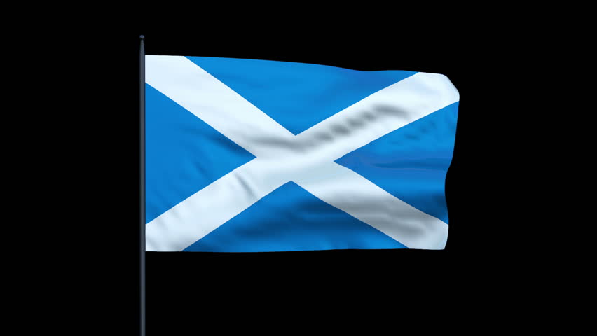 Scotland Flag Waving, Seamless Loop Stock Footage Video 3728897 ...