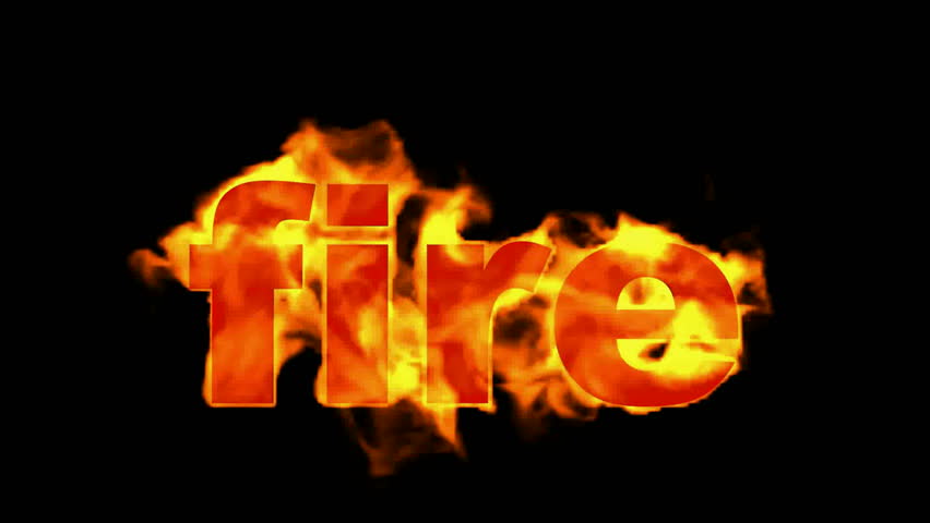 Burning Capital Fire Word. Stock Footage Video 4135918 - Shutterstock