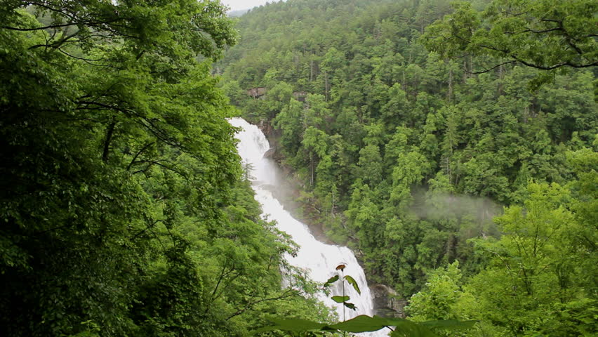 A Very Large Flooded Waterfall From Recent Flooding Rains In The ...