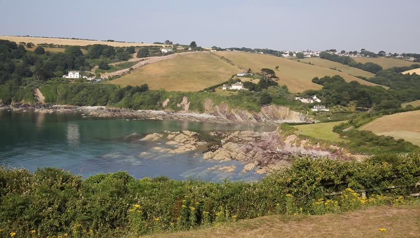 Talland Bay Between Looe And Polperro Cornwall England UK On A ...