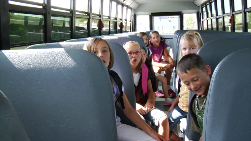 Kids On School Bus Stock Footage Video 4541219 - Shutterstock