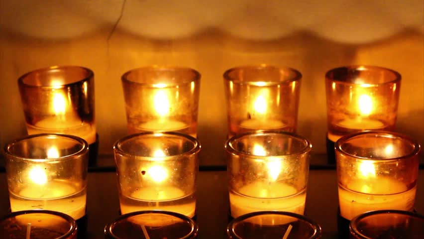 Church Votive Candles Stock Footage Video 4918166 - Shutterstock