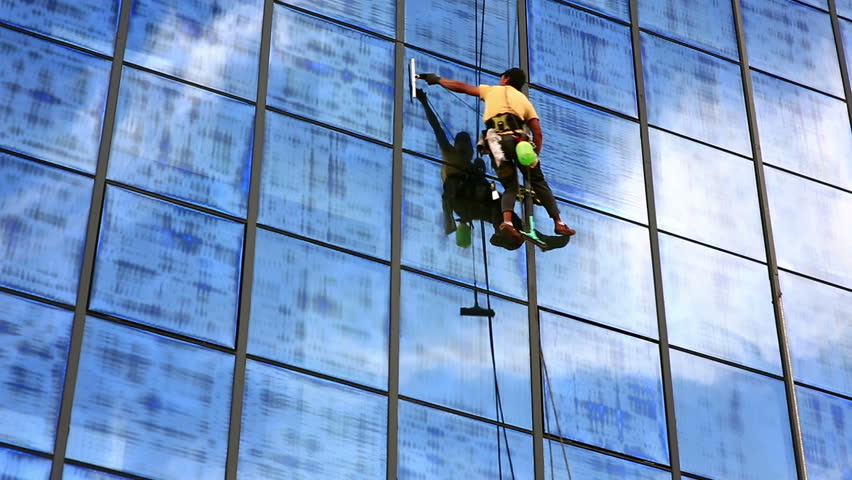 skyscraper window glass cleaner