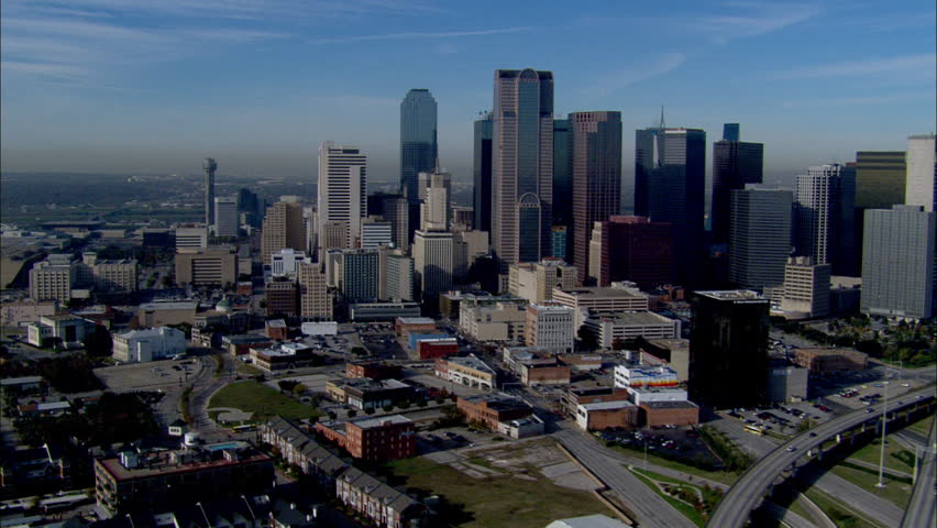 Dallas Skyline Morning. The Morning View Of The Dallas City Skyline ...