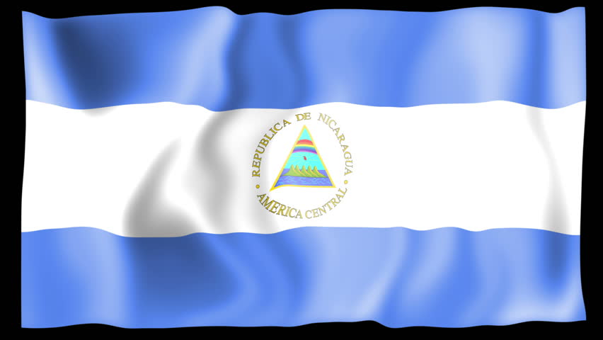 A Waving Nicaragua Flag - Animation Stock Footage Video 5868695 ...