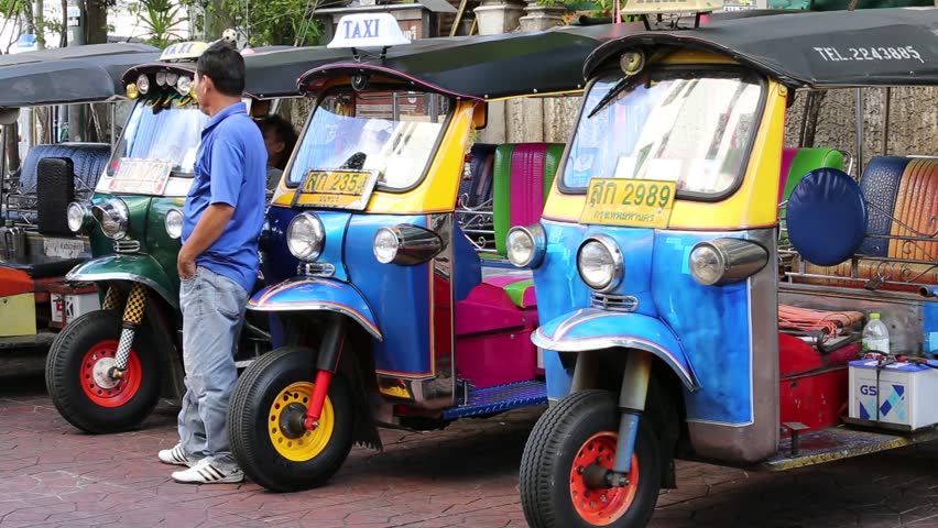 BANGKOK, THAILAND - APRIL 26, 2014 : Authentic Thai Tuk-tuk Vehicles ...