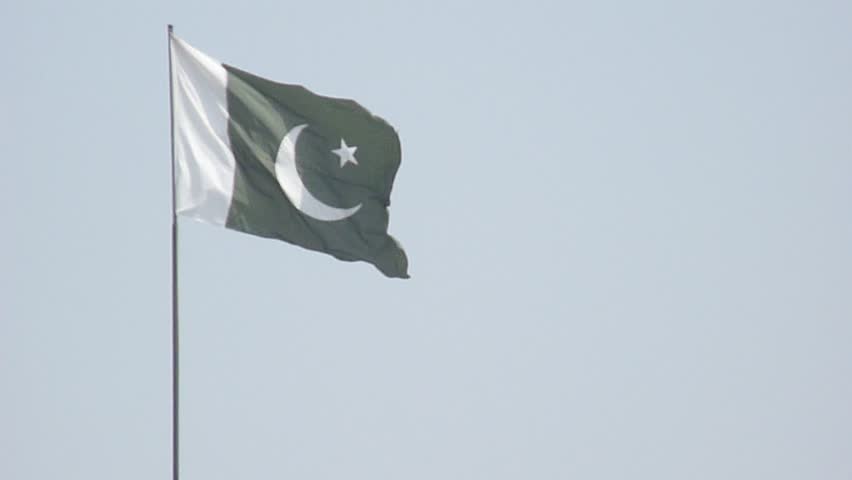 Flag Of Pakistan Sky Background Stock Footage Video 6660929 - Shutterstock