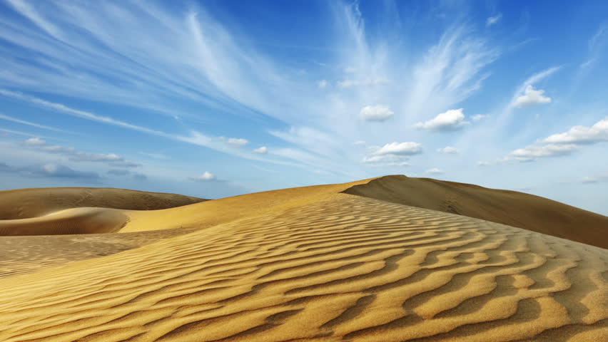 View Of Sand Dunes In Thar Desert, Rajasthan, India Stock Footage Video ...