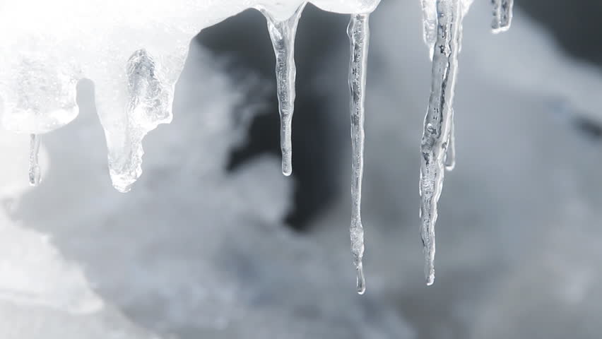 Close Up Of A Melting Icicle That Drips Stock Footage Video 8887327 ...