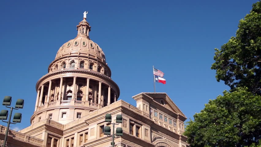 Capital Building Austin Texas Government Offices Blue Skies Clear Day ...